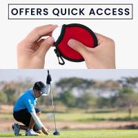 Bolsa limpiadora de pelotas de Golf, bolsillo portátil, arandela de bolas de Golf con Clips de plástico para limpiar bolas de Golf - details 5
