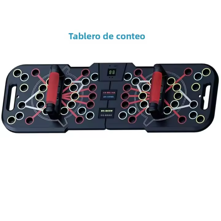 Tablero De Empuje Multifuncional Con Contador De Musculación Para El Pecho Ejercicio De Entrenamiento Interior Soporte Electrónico Fitness Con Piedras Estables - 1