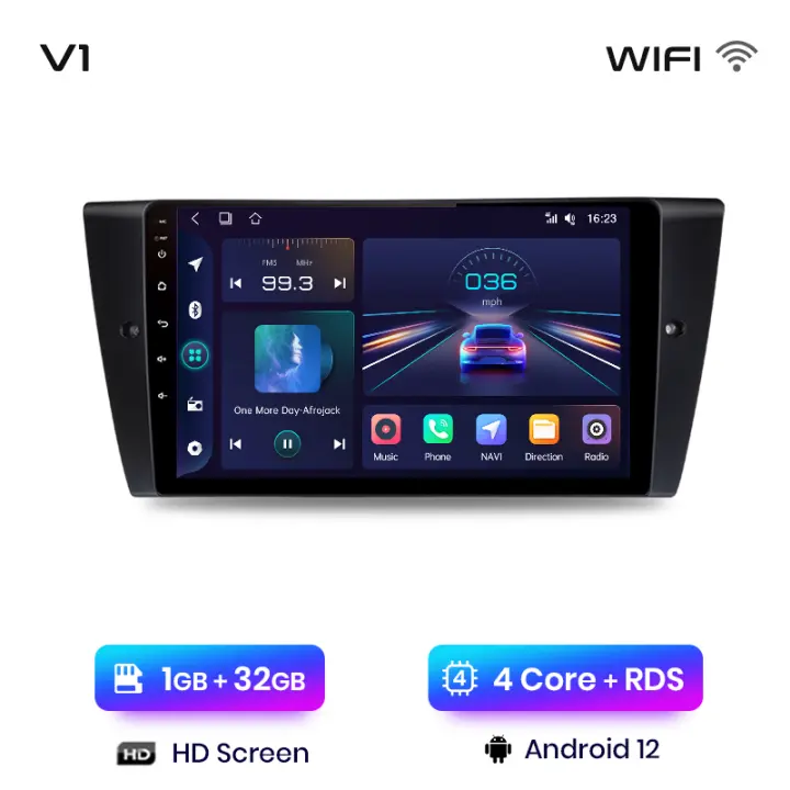 Junsun Android 13 Radio Para BMW 3-Series E90 E91 E92 E93 DSP Navegación GPS Reproductor Multimedia 2 DIN Inalámbrico CarPlay Android Auto Radio - 1