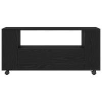 vidaXL Mueble TV ruedas madera ingeniería roble negro 102x34,5x43cm - details 3