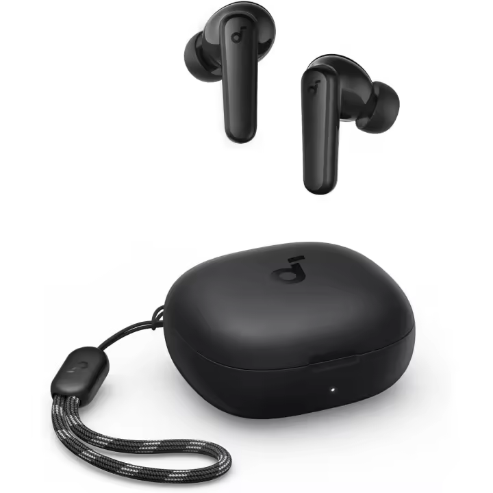 Soundcore P20i Auriculares inalámbricos Bluetooth , diafragmas de 10mm con Big Bass, Auriculares Bluetooth 5.3, Reproducción 30H, IPX5, 2 micros para Llamadas nítidas con IA, EQ Personalizado - 1