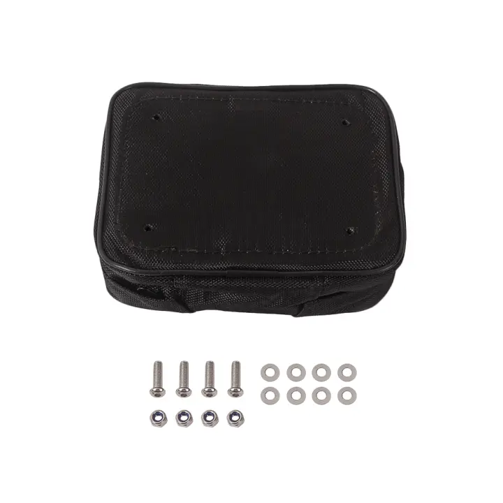 Bolsa De Herramientas Para Motocicleta Universal Off-road En Color Negro Adecuada Para Honda XR CR XL Yamaha Fender Mudguard - 1