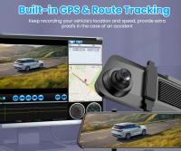 Cámara De Espejo Para Coche QOZ 4K WIFI Con ADAS Y BSD Soporte GPS Externo Visión Nocturna Monitorización 24H Parkings - details 6