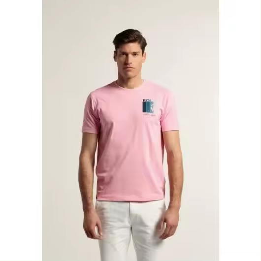 VALECUATRO - Camiseta Valecuatro Polo Rosa de Algodón - 1