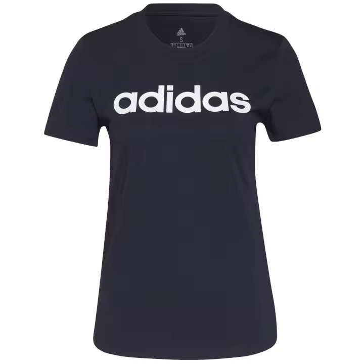 ADIDAS Camiseta Loungewear Essentials Slim Logo Mujer manga corta azul de multideporte - H07833 - 1