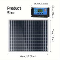 Kit De Cargador Solar De Alta Eficiencia 1000W Con Batería De 12V Para Emergencias Y Camping Recargable Rápido 20W/H - details 3