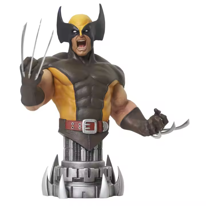 Figura busto diamond collection marvel comic wolverine brown mini busto - 1