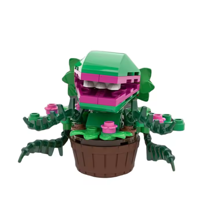 Bloques De Construcción BuildMoc Audrey II Chomper Flower Juguete De Plástico ABS Para Niños Modelo De Plantas Mansanas Regalo Para Niños - 1