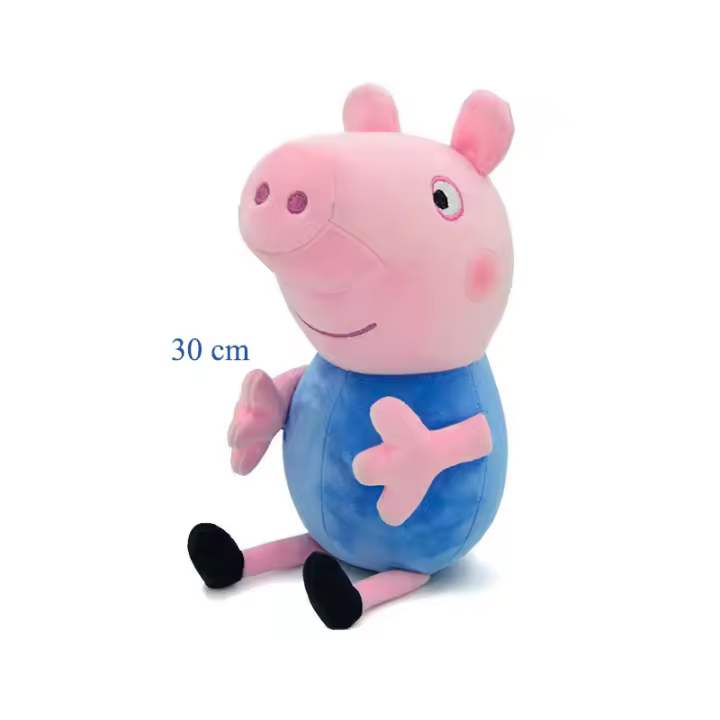 Muñeca De Peluche Peppa Pig 30CM Ropa Nueva Modelo Papá Y Mamá Cerdo Juguetes Para Niños Figura De Anime Cumpleaños Regalo - 1
