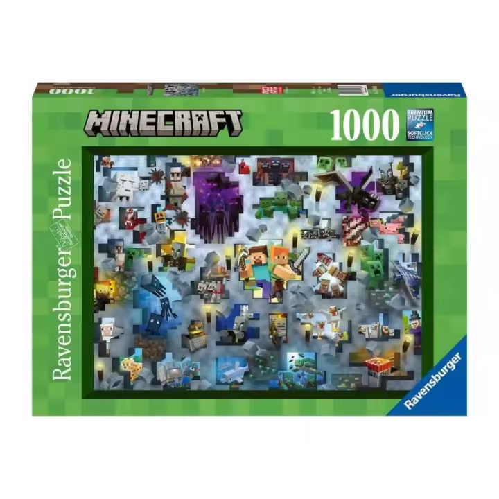 PUZZLE 1000 PIEZAS MINECRAFT MOBS DE RAVENSBURGER - 1