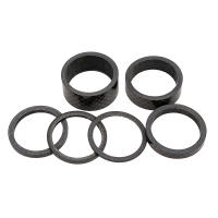 ZTTO 5pcs Separadores De Bicicleta UltraLigeros Fibra De Carbono 1mm/2mm/3mm/5mm/10mm/15mm Goma De Sellado Para Cabeza De Rueda Y Horquilla - details 4
