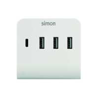 ADAPTADOR 3 USB A + 1 USB C CON SOPORTE PARA SMARTPHONE SIMON - details 2
