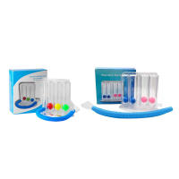 Entrenador De Respiración 3/4 Balones Para Mejorar La Función Pulmonar Spirometría Exercitador De La Respiración Medidor De La Exhalación Herramienta De Fitness Integrado - details 7