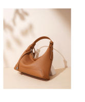 Bolso De Hombro Para Mujer De Cuero Genuino Diseñador Lujo Cowhide Nueva 2025 Bolso Cruzado De Underarm Bolso Baguette Zipper Versátil - details 7