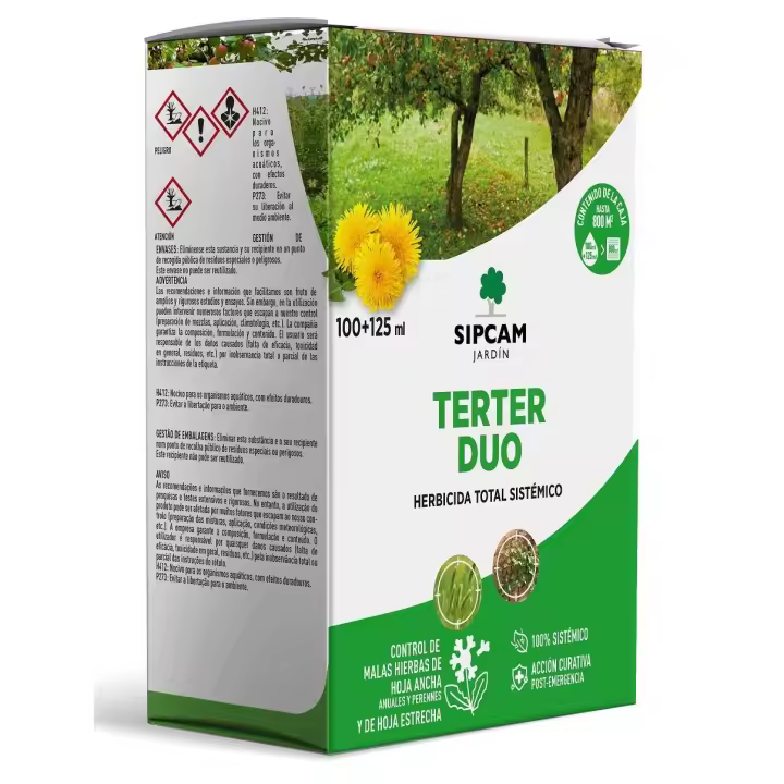 Sipcam Jardin Terter Duo Herbicida Total (sustituto del Glifosato) - 1