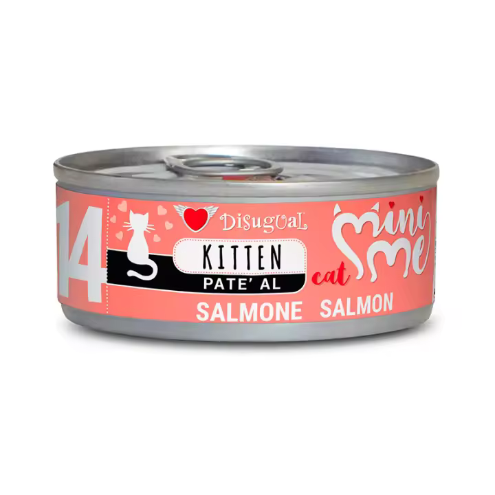 Disugual Mini-Me Kitten 14 Latas de Salmón para Gatitos - 12 unidades x 85gr - 1