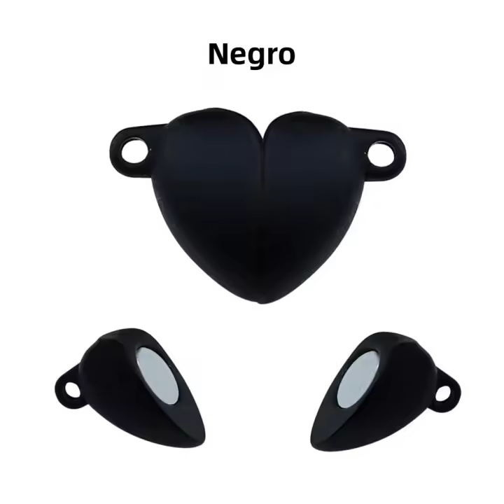 5 Pares De Conectores De Corazón Magnético Para Joyería Pulseras Y Collares Accesorios Metálicos De Cupón Tamaño 0.8x1.23 - 1