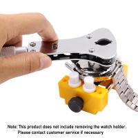 Herramienta De Reparación De Reloj Impermeable Ajustable Con 3 Garrajas Abre-Carcasa Remover De Batería Y Engrosador - details 1