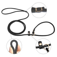 Correa De Cuero Para Perros Pequeños 4ft/5ft Collar P Chian Traction Lead Rope Para Chihuahua Bulldog Ropa De Animales De Compañía - details 4