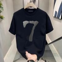 Camiseta De Hombre De Alta Gama Con Estampado Minimalista Y Cuello Redondo Versátil Para Ocasiones Casuales Verano WK001 - details 4