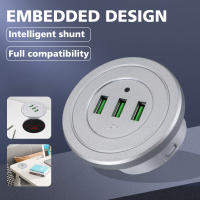 Cargador De Escritorio Con 3 Puertos USB 3 En 1 HUB Para Teléfono Móvil Accesorio De Carga Para Computadora Y Despachador De Datos - details 2