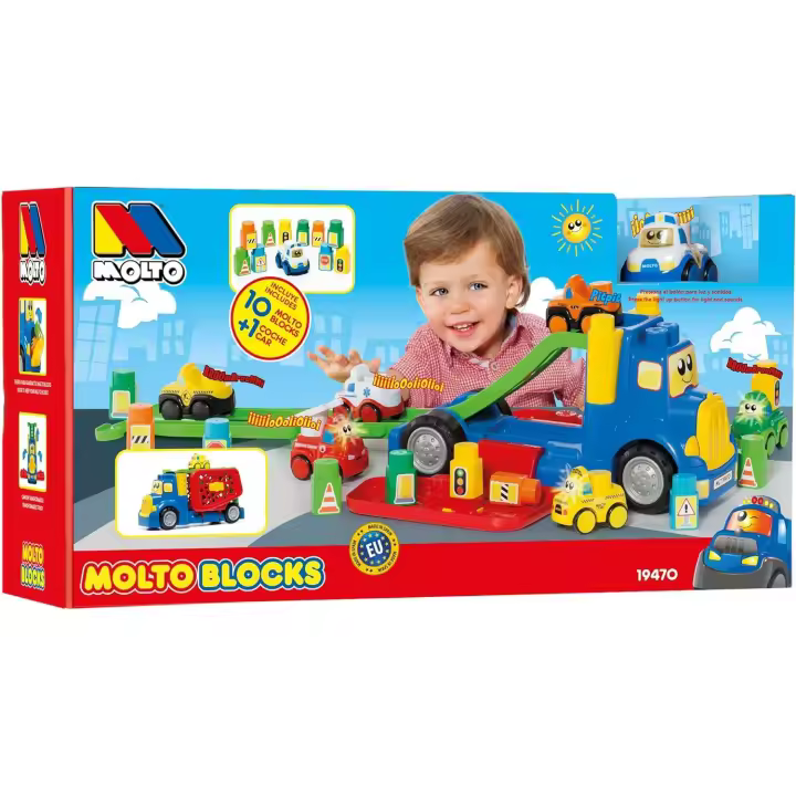 Camión transportador Molto Blocks+10 Bloques (19470) - 1