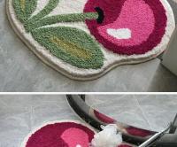 Alfombra De Puerta Con Diseño De Cereza Tufting Suave Y Gruesa Absorbente De Baño Y Cocina Alfombra De Entrada Para Sala De Estar Y Toilette - details 12