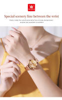 Reloj De Mujer OLEVS Elegante Y Moderno Con Forma De Rombo Resistente Al Agua De Cuarzo Con Correa De Acero Inoxidable Y Espejo Original Fecha - details 14