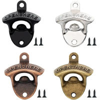 Abrepuertas De Aleación De Zinc Retro Para Pared En La Cocina Con Tornillos Antiguo Abrebotellas De Cerveza Para Fiestas - details 5