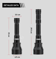 Lampara De Buceo Profesional 1000M Nueva 3*XHP 360 LED Luz Submarina Super Brillante Scuba Flashlight Antigolpes Recargable - details 10