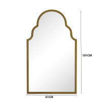 Espejo Rectangular, 61x101CM Espejo Rectangular de Bronce, Espejo de Baño, Decoración de Baño, Sala de estar, Dormitorio - details 3
