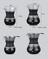 Cafetera de goteo manual de vidrio con filtro permanente (200 ml) - details 1