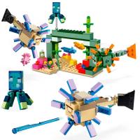 Bloques De Construcción Compatible MOC Sets MC My World Serie the Guardian Battle Axolotls Juguete Para Niños Regalo Educativo - details 0