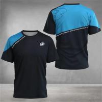 Camiseta De Deporte De Tenis Para Hombre Verano 2025 Manga Corta Transpirable Secado Rápido Estilo Fitness Moda Deportiva - details 10