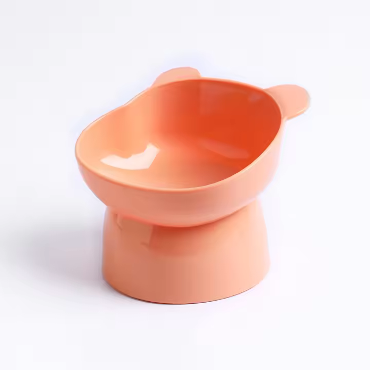 Tazón De Alimentos Para Mascotas Con Base Inclinada Y Cuello Protector Anti-Asfixia Para Perros Y Gatos Birdbits Anti-Derrame Suministros De Alimentación Para Animales - 1