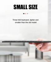 Teclado Inalámbrico Mini Con Touchpad B033 BT Portátil Para Windows Android IOS iPad Teléfono Plegable Magnético Triplo Ergonómico Multifuncional - details 4