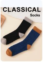 Nuevas 2 Pares De Calcetines De Invierno Para Hombres Y Mujeres Calcetines Gruesos Solids Resistentes Al Frío Y La Nieve Calcetines Casuales De Poliéster - details 0