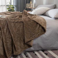 Manta Gris Plush Fluffy Flannel Fleece Suave Para Sofá Y Cama Manta De Terciopelo Poliéster Antipelusa Portátil Para Todas Las Estaciones - details 5