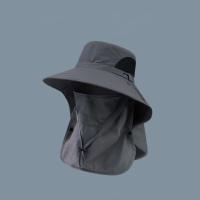Gorro De Pesca Para Hombres Sombrilla Grande Protección Solar Gorro De Verano Cubrimiento Facial Al Aire Libre Montañismo - details 6