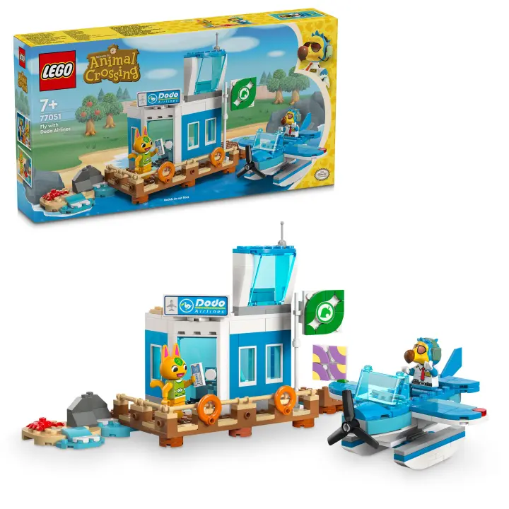 LEGO 77051 Animal Crossing Vuelo con Dodo Airlines Juego de aeropuerto con avión de pasajeros - 1