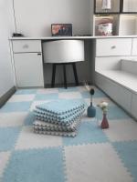 Alfombra De Juego Para Bebés De Peluche Suave Interlocking Para Invierno Alfombra De Esponja Para Habitación Y Sala De Estar De Niños Tamaño 30x30cm - details 7