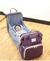 Bolso De Cuero Genuino Para Mamá Y Bebé Bolsa De Almacenamiento Doble Bolsa De Viaje Para Bebé Bolso De Diaper Con Hombro Para Carrito De Bebé - details 3