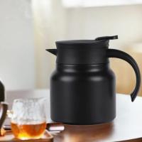 Tetera De Acero Inoxidable 800ml Con Filtro De Té Desmontable Y Aislamiento Para Café Y Leche. Antigoteo Y Diseño Moderno Sencillo - details 1