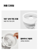 Ventilador Portátil Sin Cable Para Casa Y Camping Con Soporte De Pared Pequeño Y Portátil De La Marca FIVE HOME - details 10