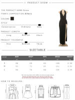 Vestido Maxi Sin Mangas Para Mujer Kliou Halter V-Neck Profundo Draped Bodycon Festival Fiesta Sin Espalda Cuello Alto Polyester Spandex - details 0