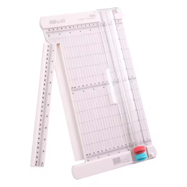 Cortadora De Papel Portátil KW-trio 12.6 Pulgadas Con Cabeza De Corte De Línea De Plegado Y Borde Recto Para Artesanía De Escritorio - 1