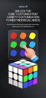 Cubo Mágico 3x3x3 Qiyi Qimeng V3 Juguete Educativo Para Niños Puzzle De Plástico Mini Para Jóvenes Y Adultos - details 6