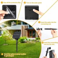1Pack De Luces De Cadena Solar Con 50/100 LED Para Exteriores Impermeables Con 8 Modos Luz De Navidad Para Árbol Bodas Y Fiestas Decorativas - details 3