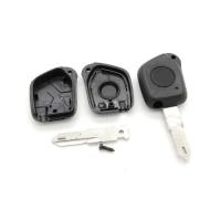 Banner - Carcasa mando llave del coche 1 boton compatible con peugeot negro