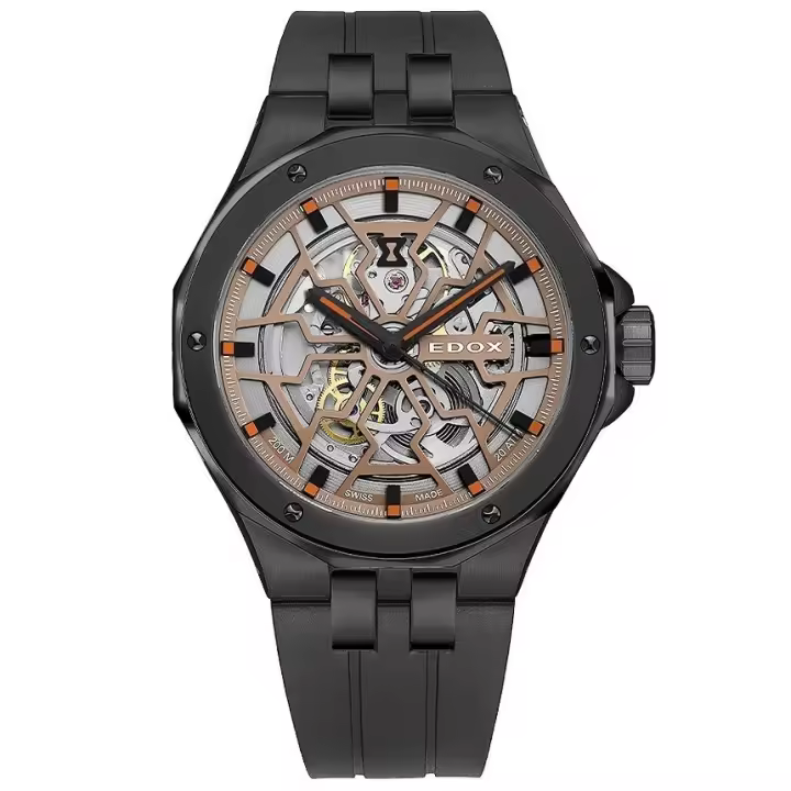Reloj EDOX Swiss® Delfin Mecano Skeleton 85303-37NCA-BEIO - 1